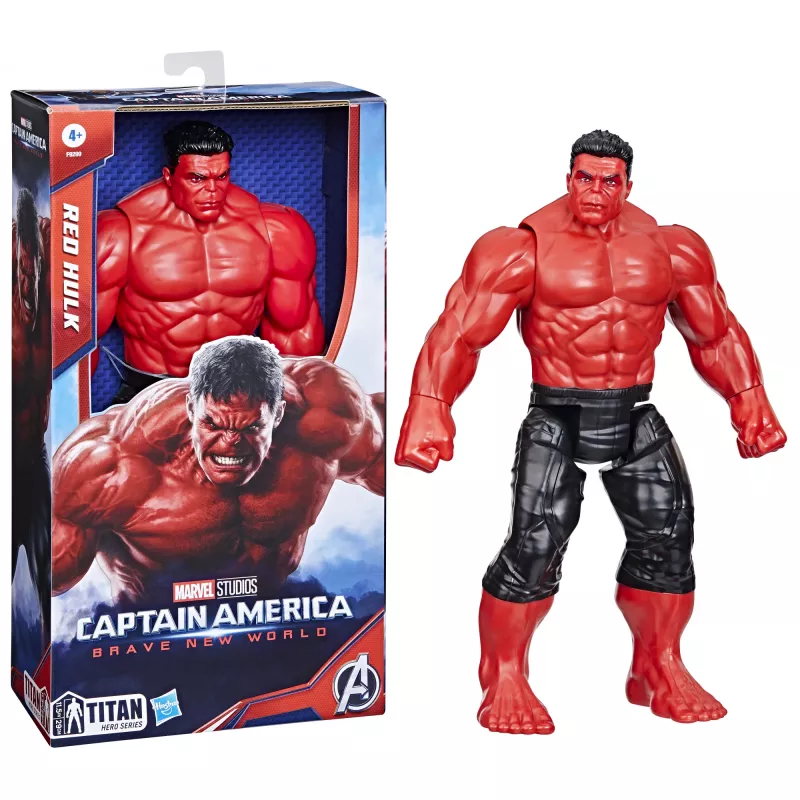 Figura de acción AVENGERS Captain America Deluxe Movie Titan Figura, 30 cm de altura