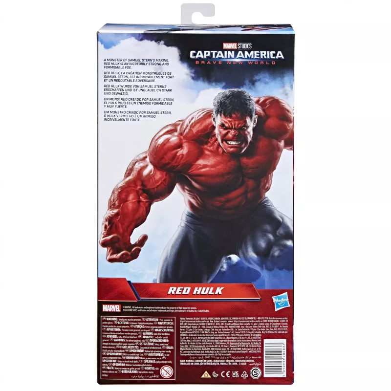 Figura de acción AVENGERS Captain America Deluxe Movie Titan Figura, 30 cm de altura
