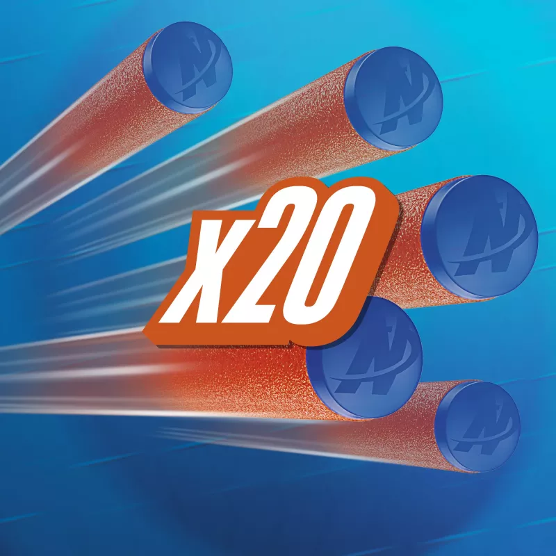 Recambio Nerf N Series N1-Darts 20x azul naranja F8640