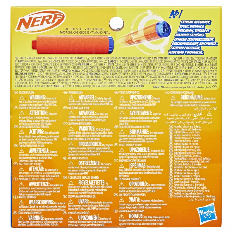 Lanzador de juguete NERF N Series Flex azul naranja 8+