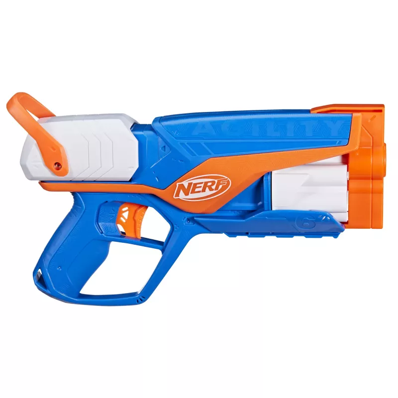 Lanzador de juguete NERF N Series Agility azul naranja blanco 8 años