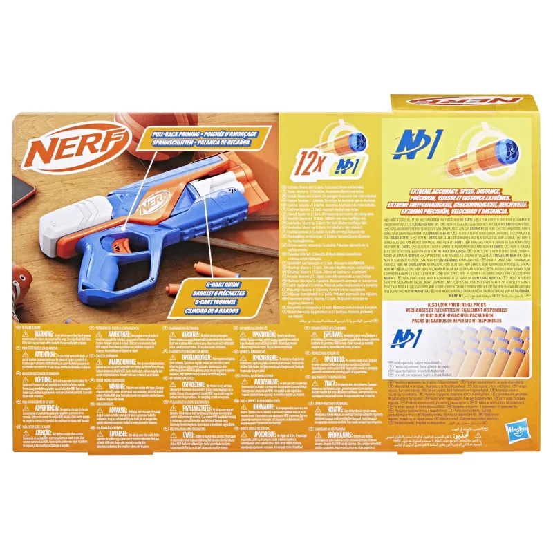 Lanzador de juguete NERF N Series Agility azul naranja blanco 8 años