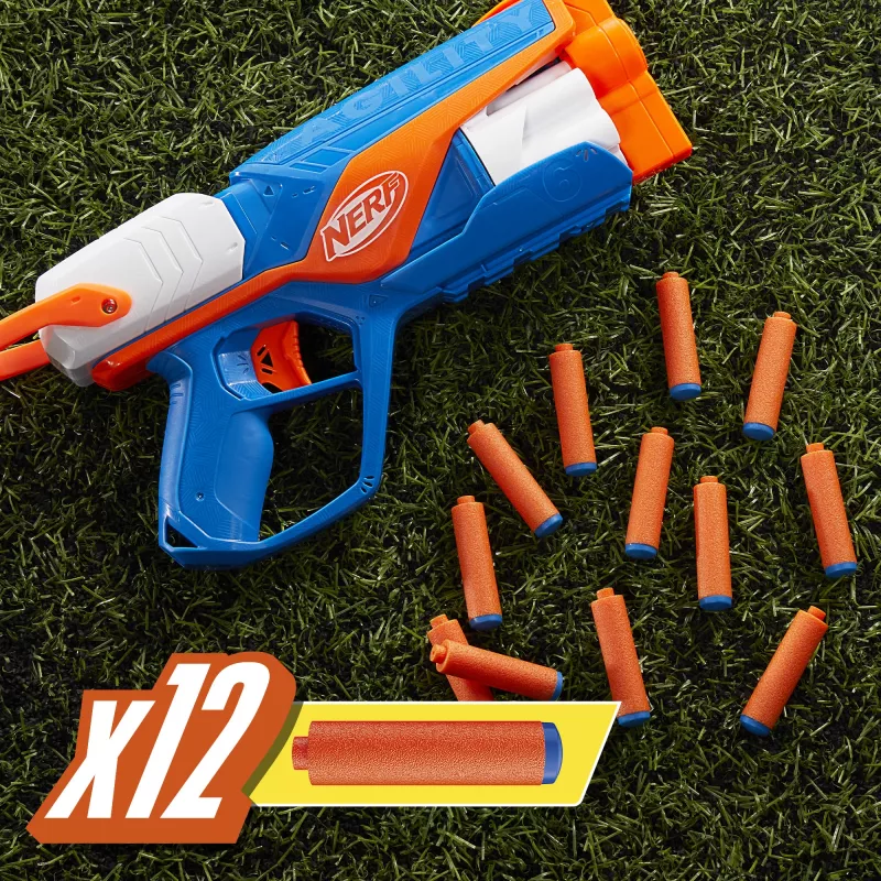 Lanzador de juguete NERF N Series Agility azul naranja blanco 8 años