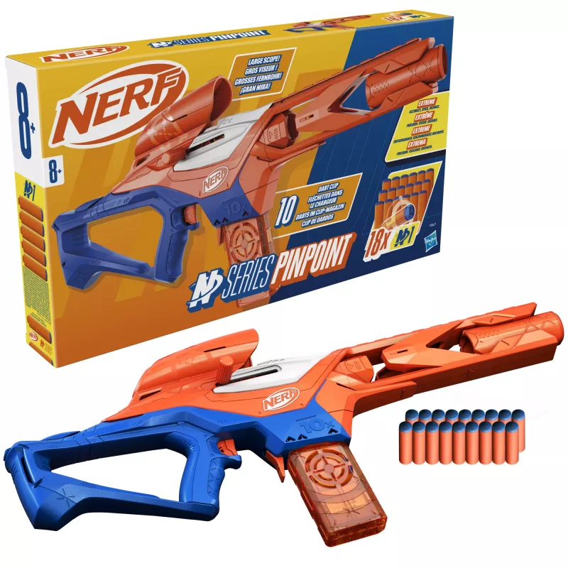 Lanzador de juguete NERF Nerf N Series Pinpoint azul naranja 8+