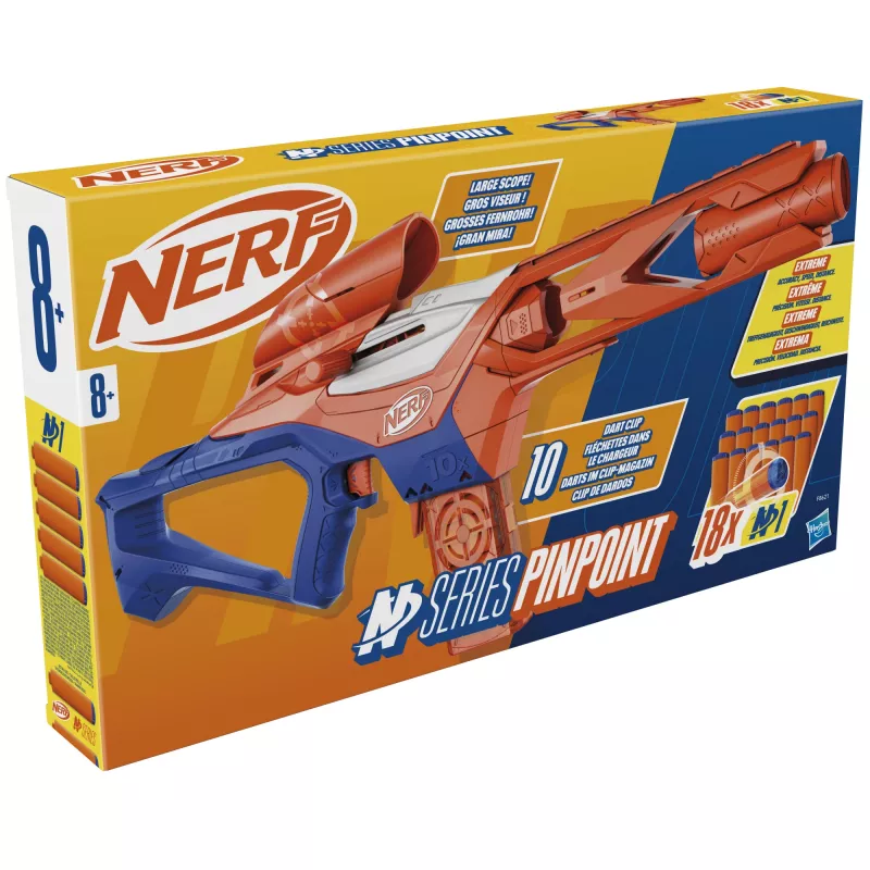 Lanzador de juguete NERF Nerf N Series Pinpoint azul naranja 8+