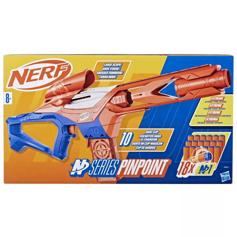 Lanzador de juguete NERF Nerf N Series Pinpoint azul naranja 8+