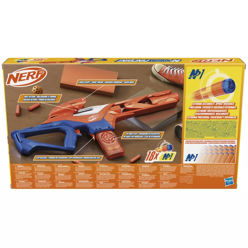 Lanzador de juguete NERF Nerf N Series Pinpoint azul naranja 8+