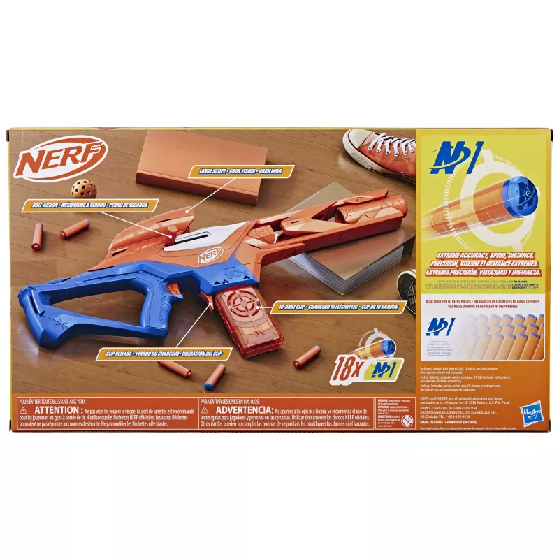 Lanzador de juguete NERF Nerf N Series Pinpoint azul naranja 8+