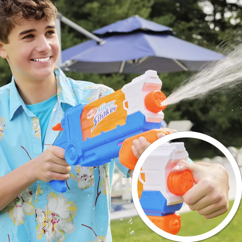 Nerf Super Soaker Flip Fill, lanzador de juguete, 6 años