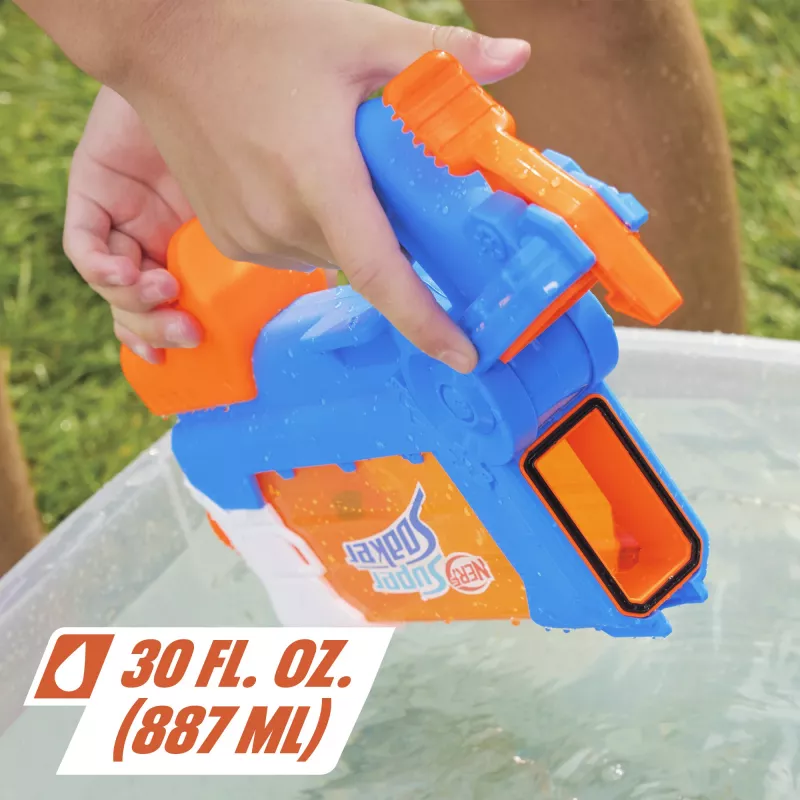 Nerf Super Soaker Flip Fill, lanzador de juguete, 6 años