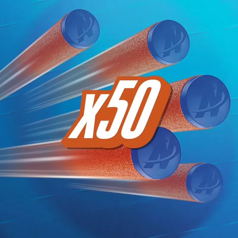 Nerf N Series N1-Darts 50x, recambio, 8 años, 50 uds., azul, naranja
