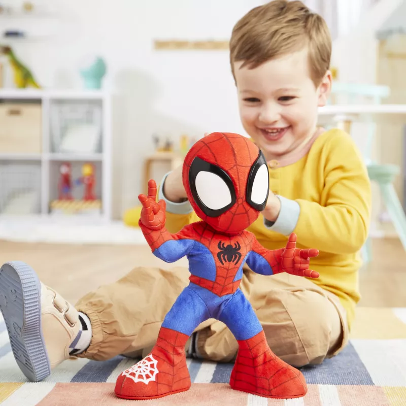 Marvel Spidey and His Amazing Friends Dance 'N Crawl Spidey, peluche interactivo con música y sonidos