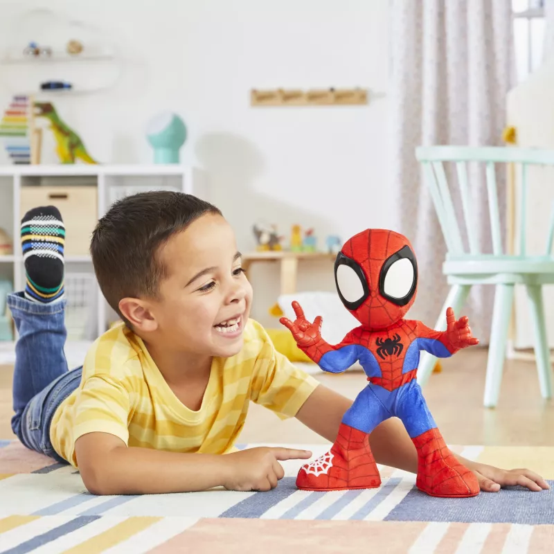 Marvel Spidey and His Amazing Friends Dance 'N Crawl Spidey, peluche interactivo con música y sonidos