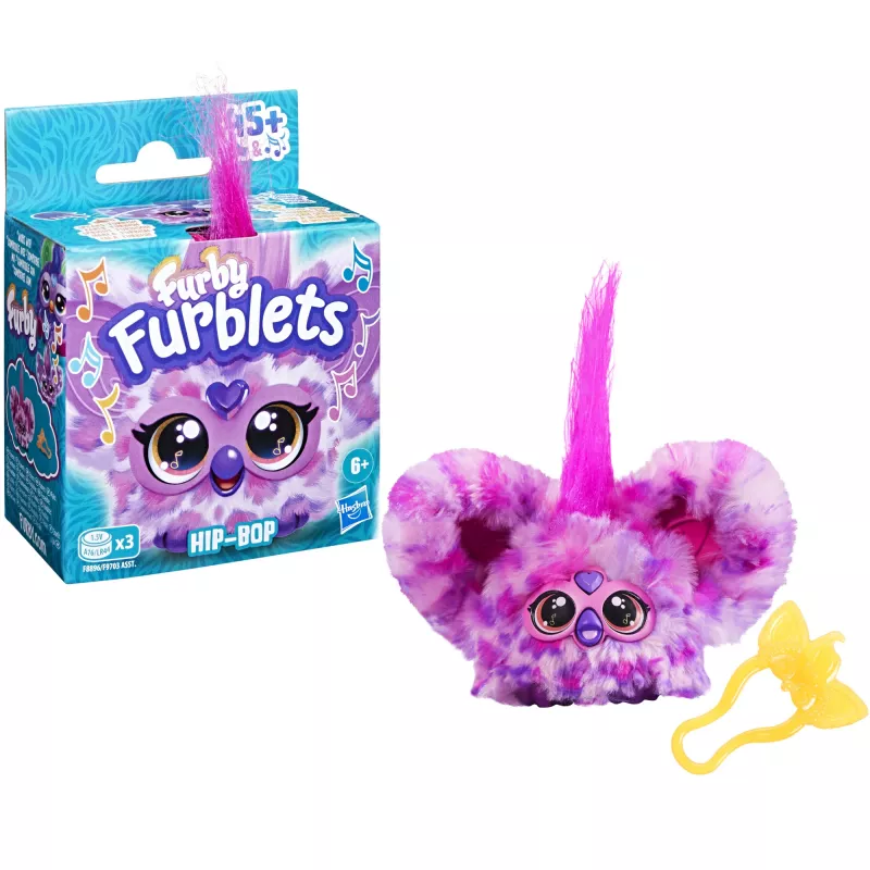 Furby Furblet Hip-Bop, figura de dibujos animados, 6 años, interactivo, reproduce sonidos, A76