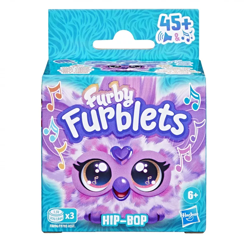 Furby Furblet Hip-Bop, figura de dibujos animados, 6 años, interactivo, reproduce sonidos, A76