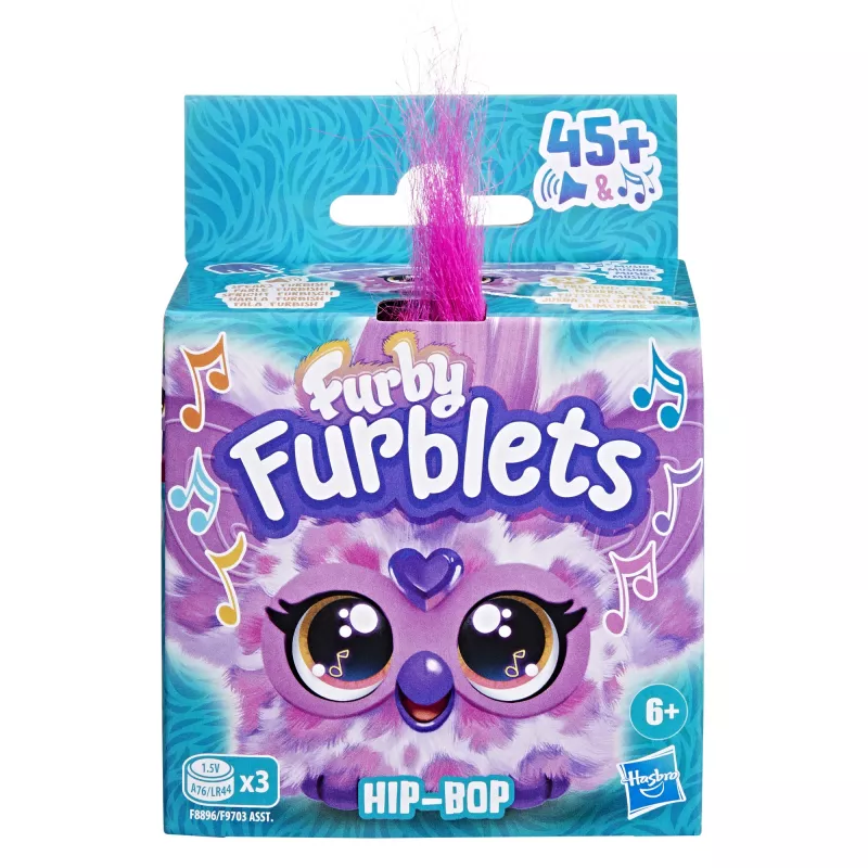 Furby Furblet Hip-Bop, figura de dibujos animados, 6 años, interactivo, reproduce sonidos, A76