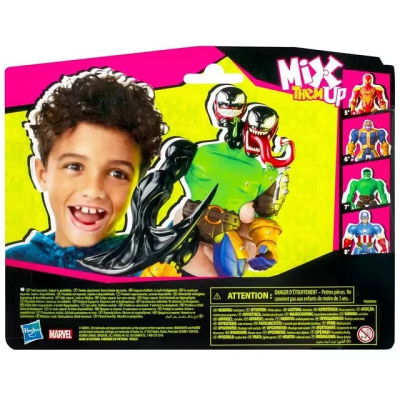 Marvel MixMashers Spider-Man Venom Mix-&-Match, 4 años, multicolor