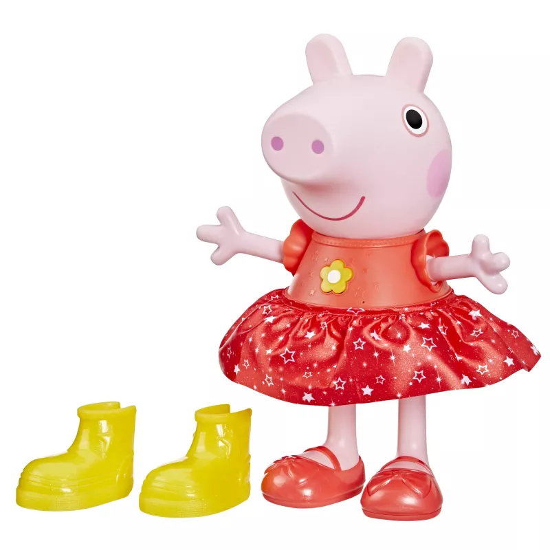 Peppa Pig Peppas Matschpfützen-Party muñeca bailarina musical, muñeca grande, femenino, 3 años, niño/niña, con sonido, 304,8 mm