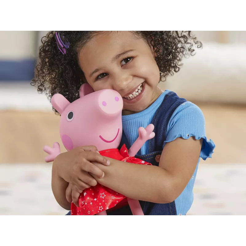 Peppa Pig Peppas Matschpfützen-Party muñeca bailarina musical, muñeca grande, femenino, 3 años, niño/niña, con sonido, 304,8 mm