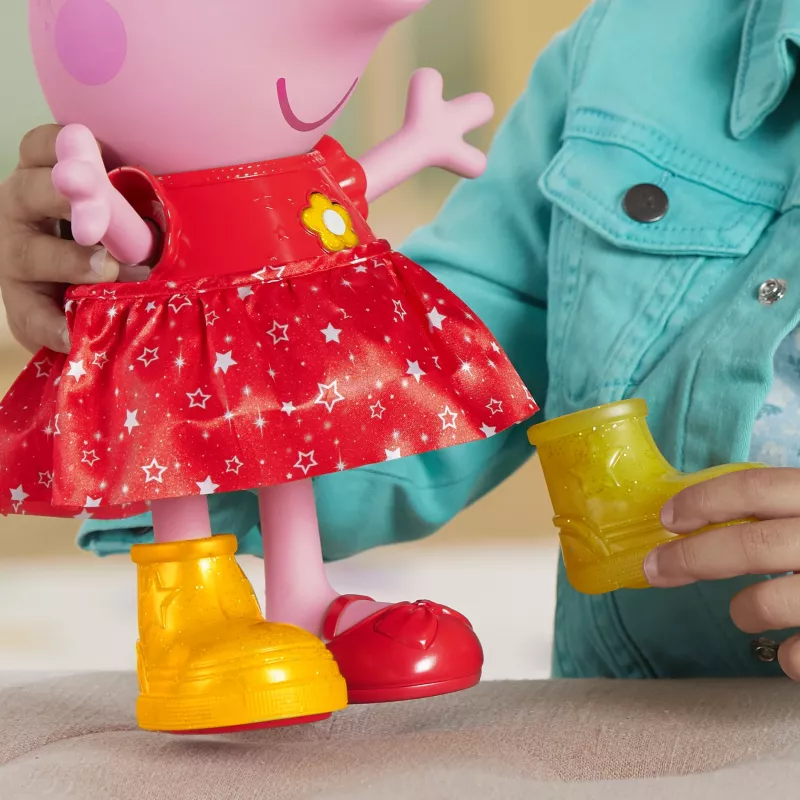 Peppa Pig Peppas Matschpfützen-Party muñeca bailarina musical, muñeca grande, femenino, 3 años, niño/niña, con sonido, 304,8 mm