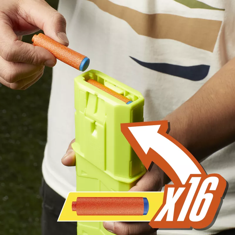 Lanzador de juguete Nerf N Series Sprinter F8625 azul verde naranja