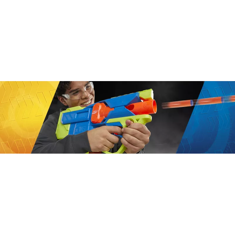 Lanzador de juguete Nerf N Series Sprinter F8625 azul verde naranja