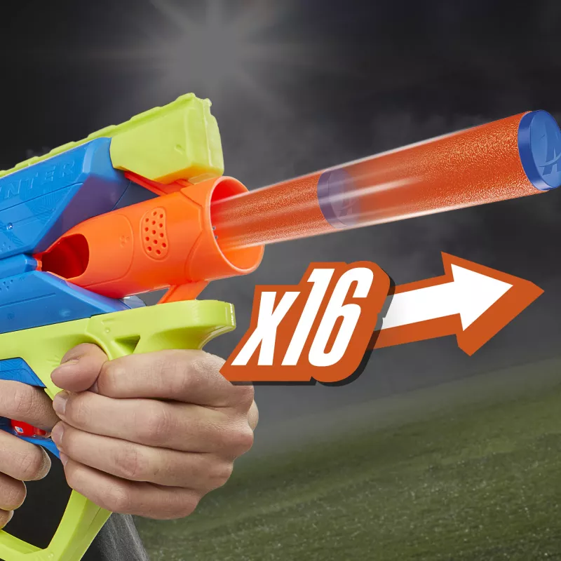 Lanzador de juguete Nerf N Series Sprinter F8625 azul verde naranja