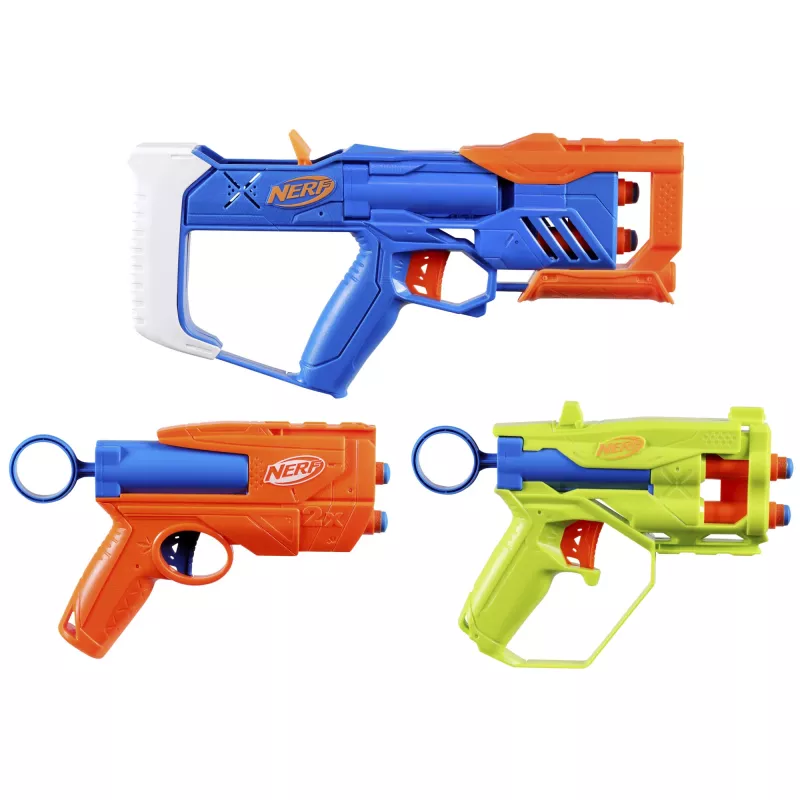 Nerf N Series Triple Action Pack, lanzador de juguete, 8 años
