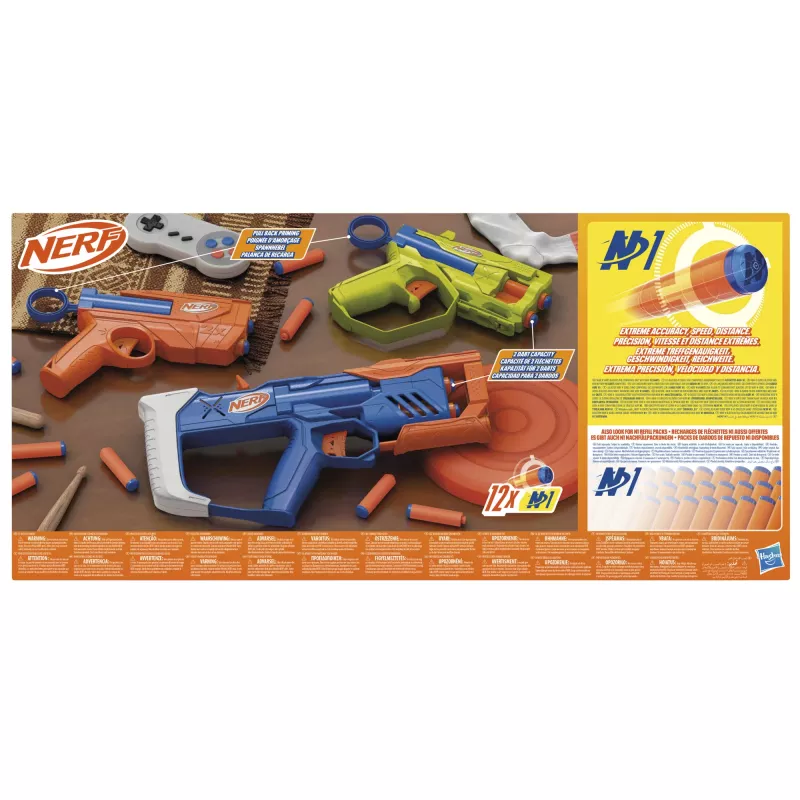 Nerf N Series Triple Action Pack, lanzador de juguete, 8 años