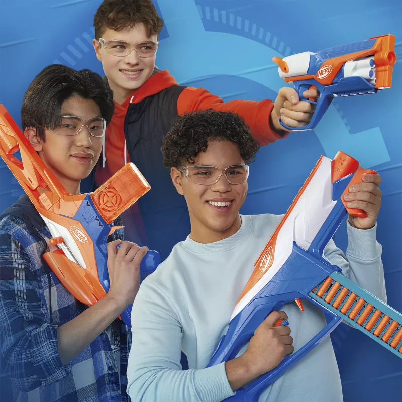 Nerf N Series Triple Action Pack, lanzador de juguete, 8 años