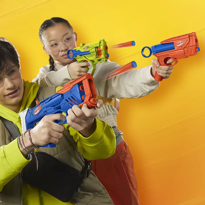 Nerf N Series Triple Action Pack, lanzador de juguete, 8 años