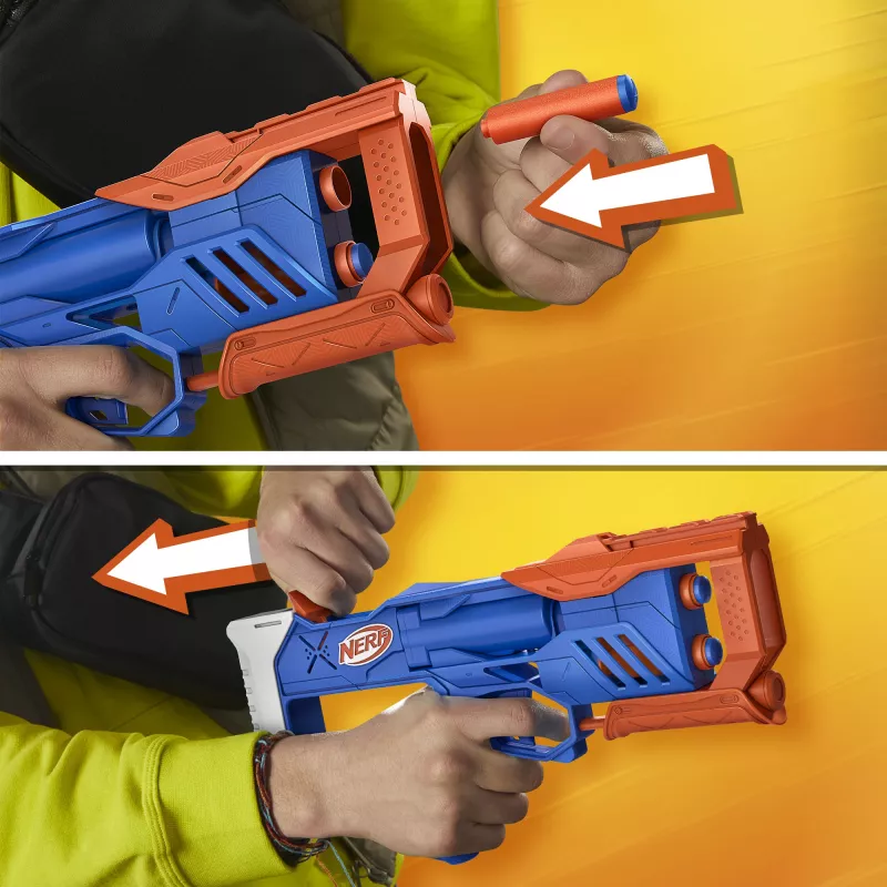 Nerf N Series Triple Action Pack, lanzador de juguete, 8 años