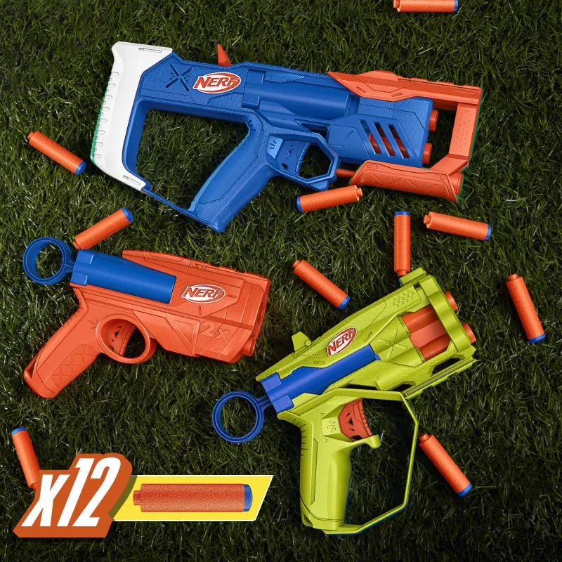 Nerf N Series Triple Action Pack, lanzador de juguete, 8 años