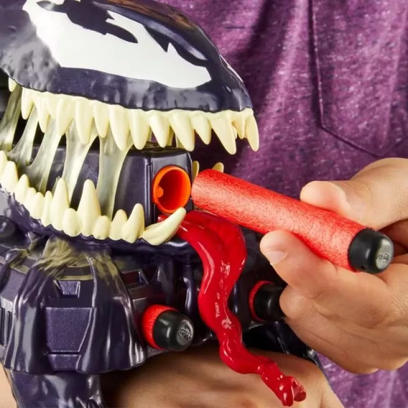 Lanzador de guante de juguete Hasbro Marvel Spider-Man Venom Strike Blaster violeta