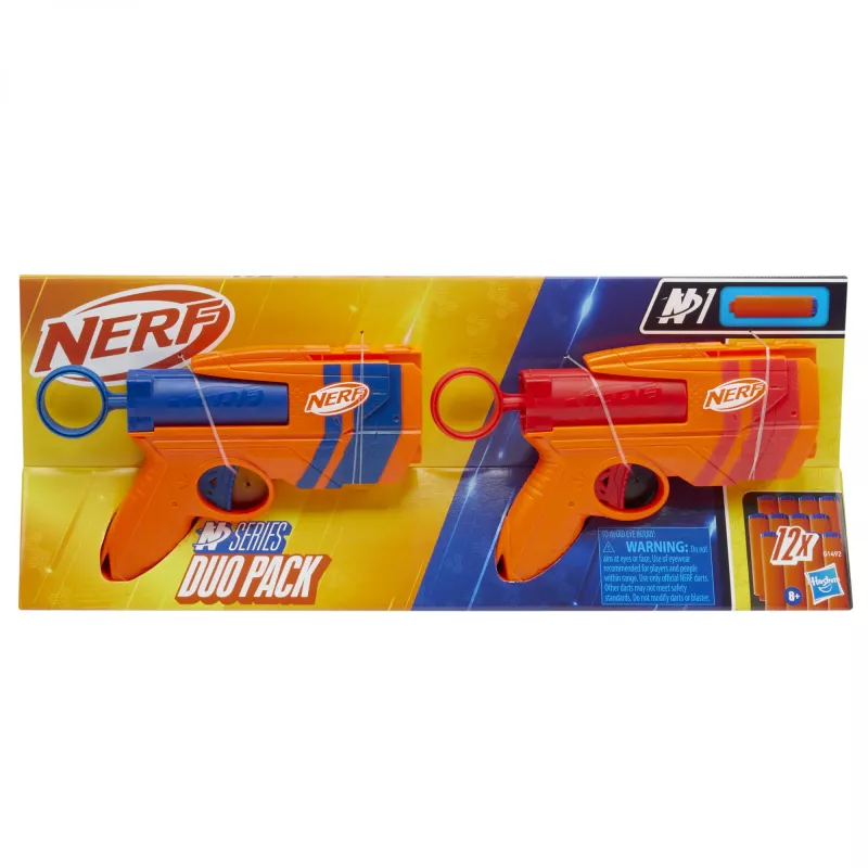 Set de lanzadores de juguete NERF Playset Dual Pack N Series G1492 con 2 lanzadores y dardos de espuma