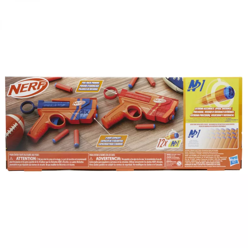 Set de lanzadores de juguete NERF Playset Dual Pack N Series G1492 con 2 lanzadores y dardos de espuma