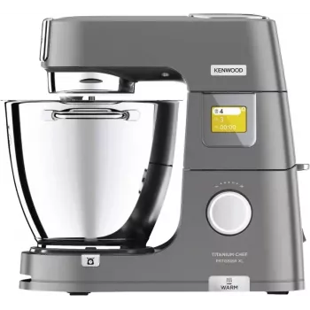 Robot de cocina Kenwood KWL90.164SI — 1400 W, bol de acero inoxidable de 7 L, plata, báscula integrada