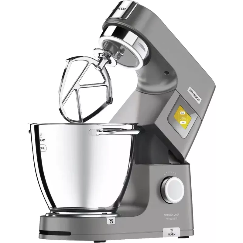 Robot de cocina Kenwood KWL90.164SI — 1400 W, bol de acero inoxidable de 7 L, plata, báscula integrada