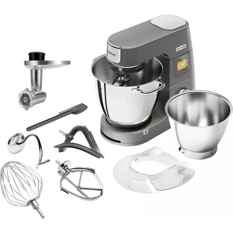 Robot de cocina Kenwood KWL90.164SI — 1400 W, bol de acero inoxidable de 7 L, plata, báscula integrada
