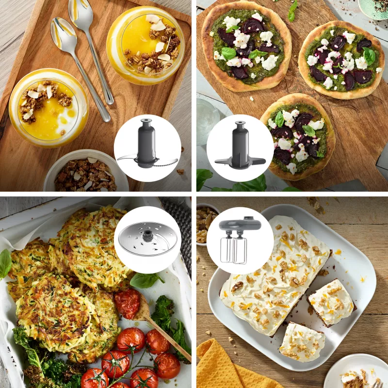 Kenwood FDM73.850SS robot de cocina 1000 W 3 L gris con báscula integrada