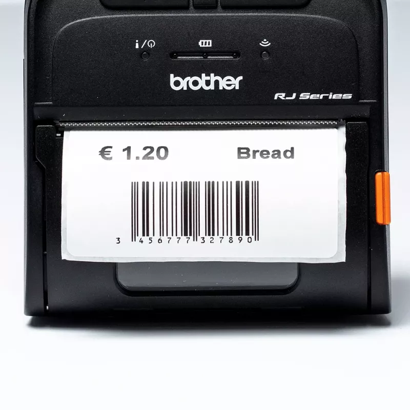 Brother - 76 x 44 mm 70 etiqueta(s) (1 rollo(s) x 70 rollo de etiquetas (pack de 24) - para RuggedJet RJ-3055WB (BDE1J044076040)
