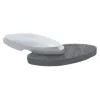 Nobo borrador para pizarra blanca de vidrio, paños secos de limpieza de pizarra, plata, 42 mm, 200 mm, 58 mm, 90 g