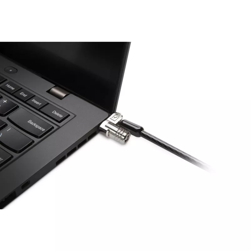 Candado para portátil Kensington K:Laptop LockMicroSaver 2.0 SK, Kensington, llave, acero inoxidable, negro, plateado