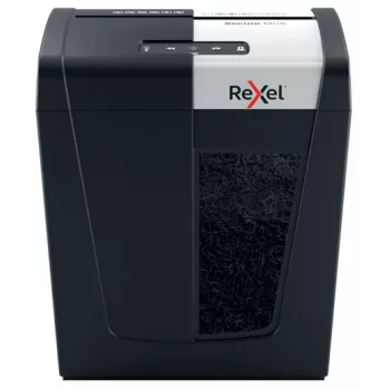 Destructora de papel Rexel Secure MC6 Whisper-Shred, microcorte P5, microcorte, 2 x 15 mm, 18 L, 175 hojas, 55 dB, botones