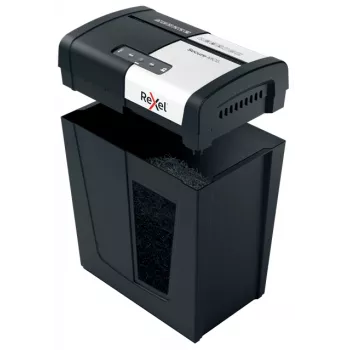 Destructora de papel Rexel Secure MC6 Whisper-Shred, microcorte P5, microcorte, 2 x 15 mm, 18 L, 175 hojas, 55 dB, botones