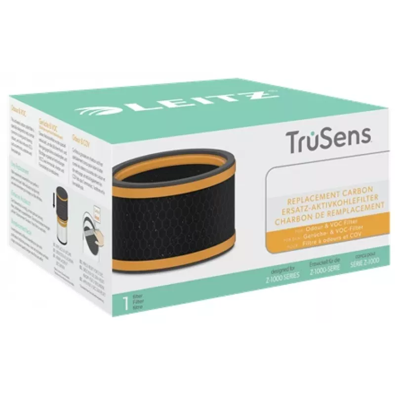 Filtro de carbón de repuesto Leitz para filtro para olores y COV pequeño TruSens Z-1000, pack de 1