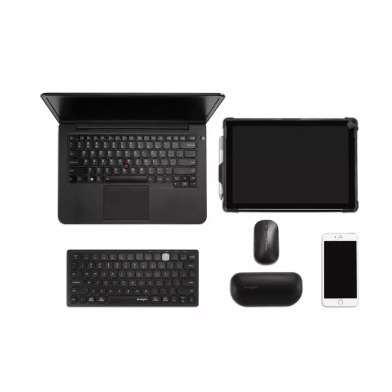 Teclado Kensington K75502ES universal RF inalámbrico + Bluetooth QWERTY español negro