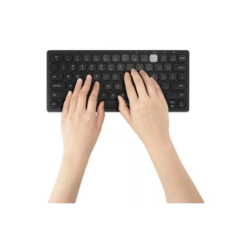 Teclado compacto inalámbrico dual Kensington - PN, mini, inalámbrico, Bluetooth, QWERTY, negro