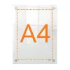 Marco de pared de acrílico transparente para póster A4 Nobo Premium Plus