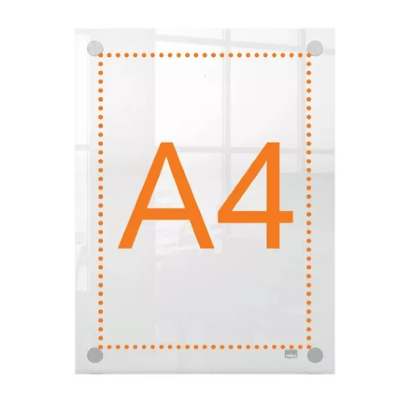 Marco de pared de acrílico transparente para póster A4 Nobo Premium Plus